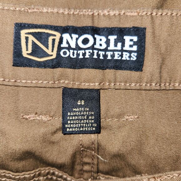 NWT Noble Outfitters Flex Canvas Carpenter Shorts Men 48 Tobacco Brown Cotton - Picture 3 of 7